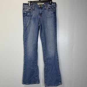 Manhattan Blues Womens Midrise Bootcut Jeans Medium Wash Size 10‎